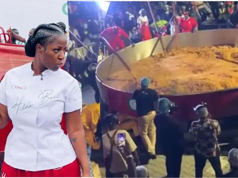 Hilda Baci breaks Guinness World Record with largest pot of jollof rice